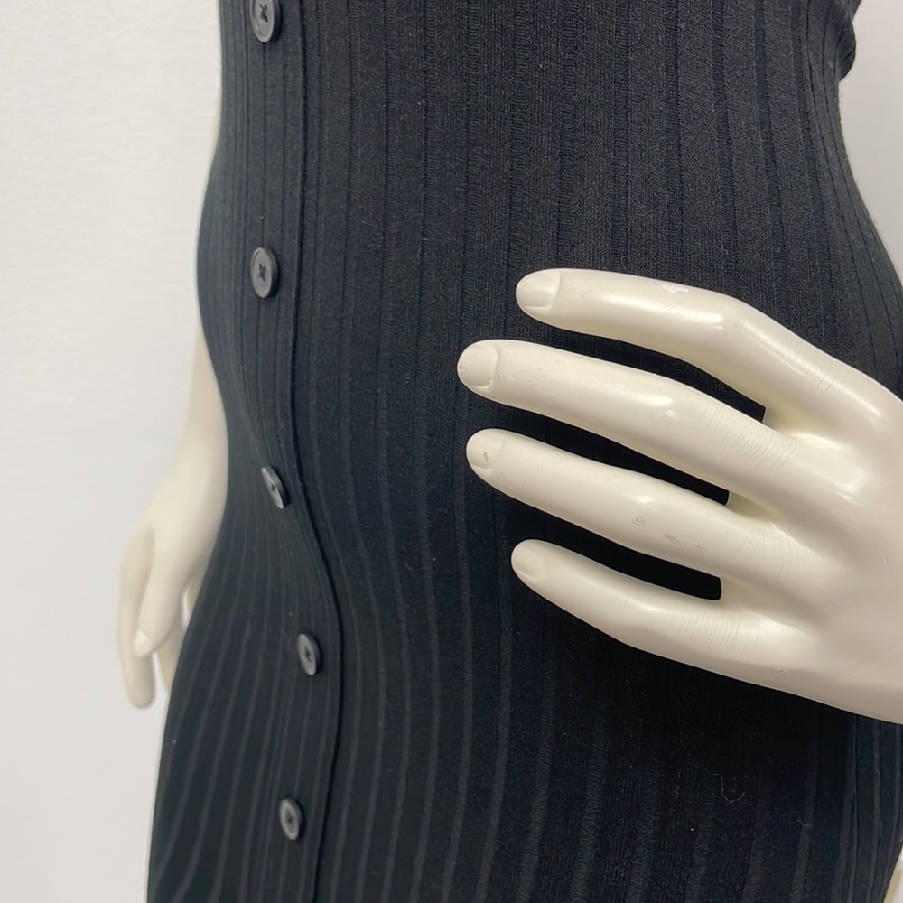 NWOT • Black Rib Knit Dress - Picture 4 of 13